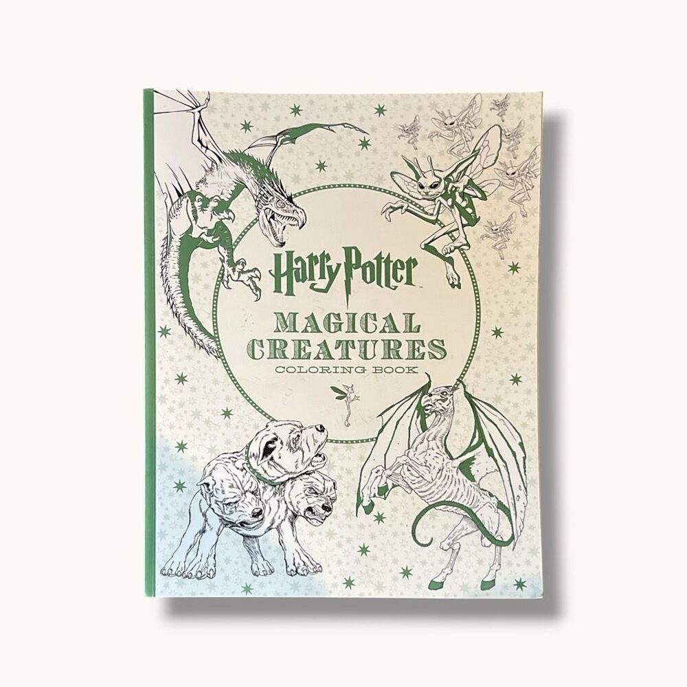 Harry Potter Magical Creatures Coloring Book 2016 Scholastic Unused Pages